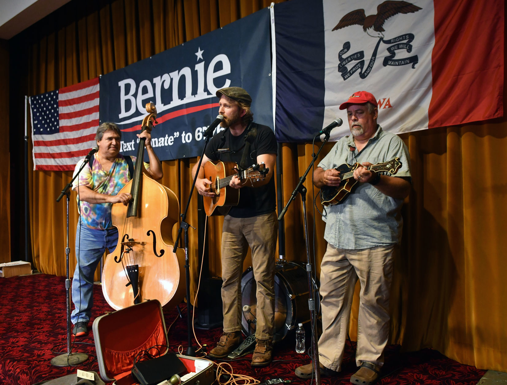 Presidential candidate Sen. Bernie Sanders in Clinton, Iowa.